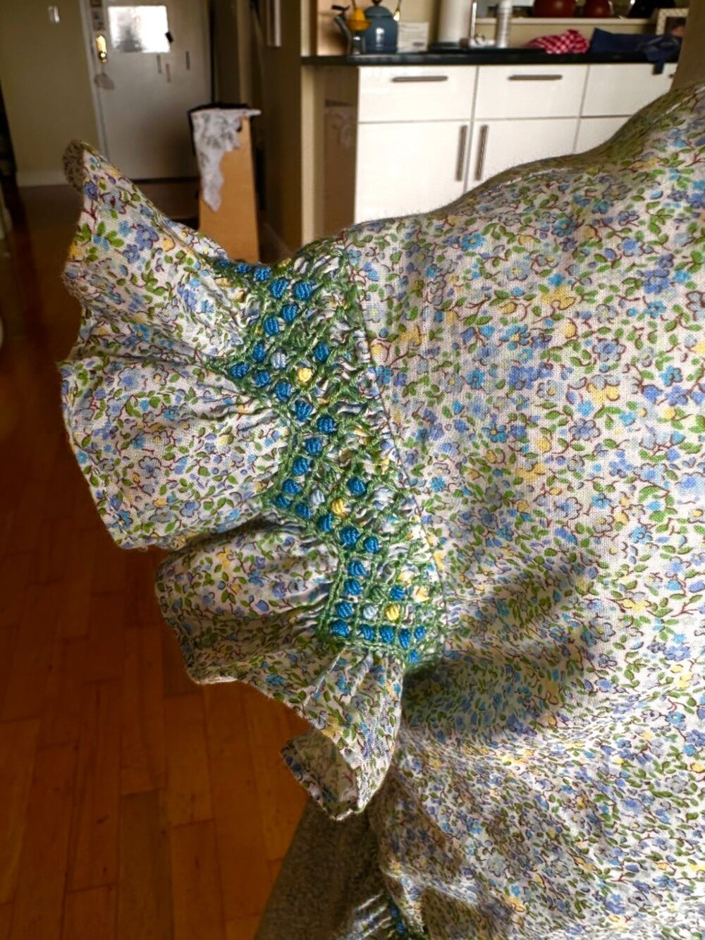 Pepa London Floral Blue Green Spring Dress - Picture 7 of 12